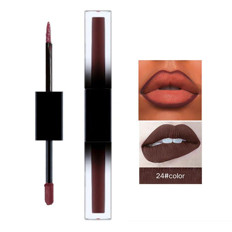 Prodejce vícebarevného lesku na rty Double Head Matte Lip Liner