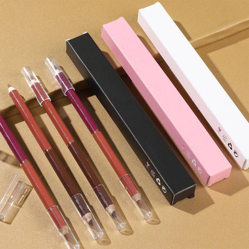 Bez loga Lip Liner Box Brown Lip Liner Pencil Vendor Veganská krémová tužka na rty