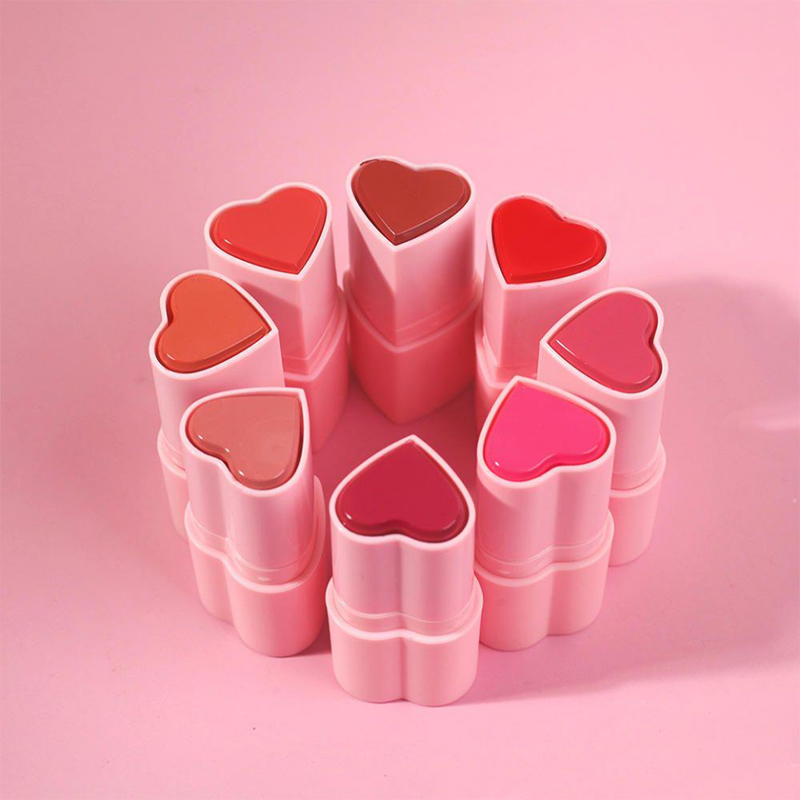 Beauty Makeup & Tools Face Blush Vysoce kvalitní tvářenka s logem Blusher Stick Heart Shape Blush