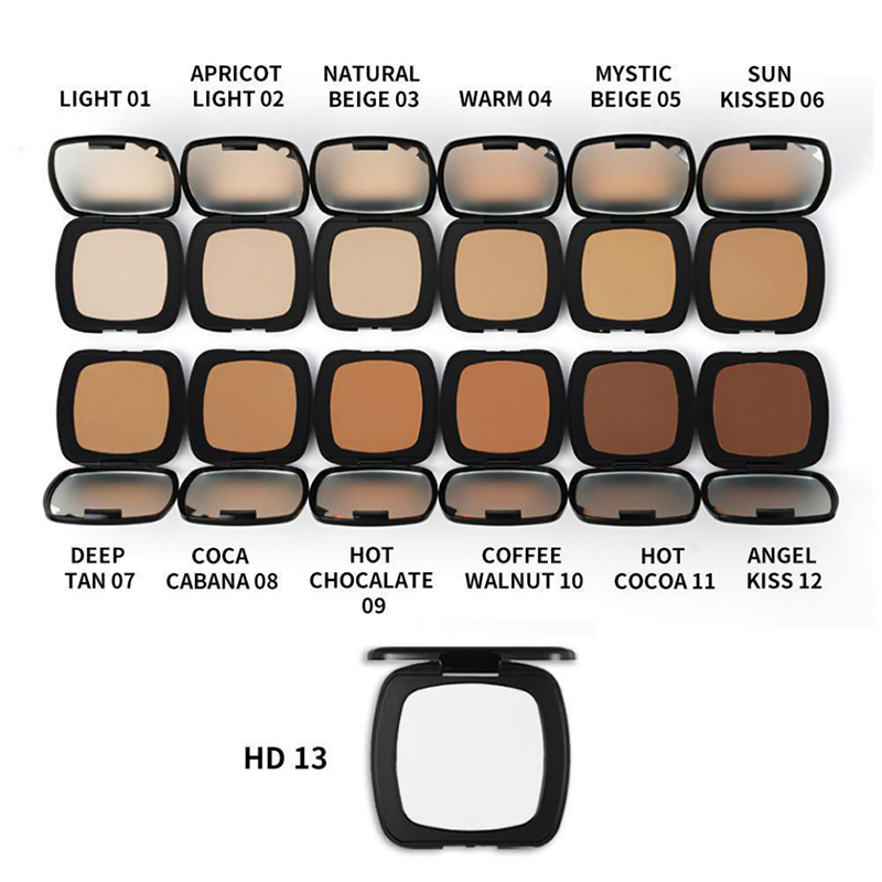 Nejlepší make-up 13 Color Face Pressed Powder Foundation a Pudr pro celou pleť