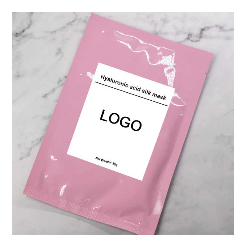 Hedvábná pleťová maska ​​s organickou hydratační kyselinou hyaluronovou 35 g na obličej