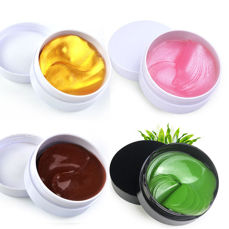 24K zlato náplasti na oči oční maska ​​proti stárnutí kolagenová kyselina hyaluronová pod očima maska ​​na odstranění tmavých kruhů