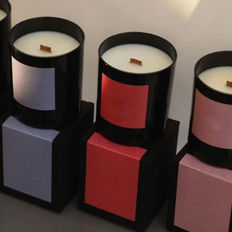 220 g Šálek se silným dnem Ekologický Nekuřácké dřevěné jádro Luxusní dárková krabička Rostlinný esenciální olej Sojový vosk Vonná svíčka